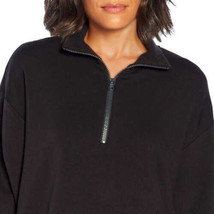 Three Dots Womens Quarter Zip Pullover, X-Large, Black - £43.76 GBP