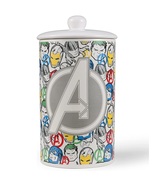 NEW Marvel Avengers Ceramic Dog Treat Jar Storage Canister w/ lid 10 in.... - $17.50