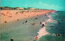 Looking North From Pier Ocean City MD Maryland 1952  Chrome Postcard B6 - £2.29 GBP