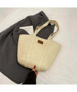 Woven Straw Beach Tote Bag - $32.84