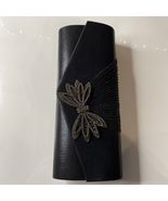 Unbranded Faux Leather Clutch Purse Diamond Bow Glitter Ribbed Fabric 10... - $15.36 CAD