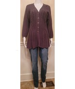 CARDIGAN SWEATER WITH PEPLUM BY LAURA SCOTT - $43.56