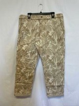 $78 Dockers Slim-Fit Flex Stretch Cropped Leaf Printed Chinos Natural Size 38X30 - £9.64 GBP