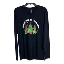 Christmas on the Bayou Womens Shirt Adult Size Medium Alligator Bayou Bl... - £15.60 GBP