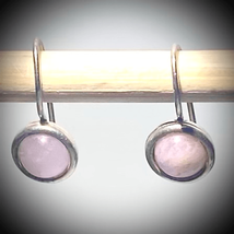 AFB# Sterling Silver &amp; Moonstone Dangle Earring - £38.70 GBP