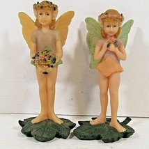 VTG Leonardo Collection Fairies on a Leaf Figurine Resin Sculptures Rare... - $18.69