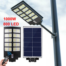 1000W 800Led Outdoor Commercial Led Solar Street Light Parking Lot Road Lamp New - £151.86 GBP