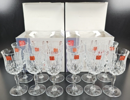 12 Royal Crystal Rock Opera Wine Goblets Box Set 7.75 Oz Clear RCR Luxion Italy - £100.38 GBP