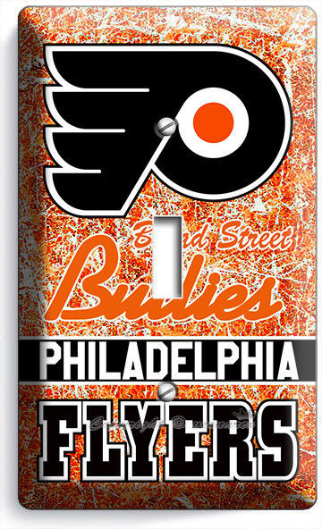 PHILADELPHIA FLYERS HOCKEY TEAM SINGLE LIGHT SWITCH WALLPLATE BEDROOM ROOM DECOR