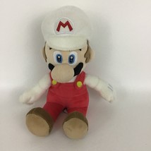 Super Mario Bros White Mario Character Plush 10&quot; Stuffed Toy Nintendo 2017 - £14.65 GBP