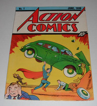 Action Comics#1 C-26 miss outer wrap 1974 over-size reprint 1st Superman story-E - £18.73 GBP