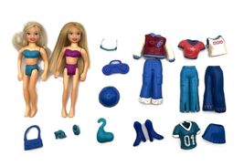 Polly Pocket Doll Sets With 2 Dolls, Clothing, Shoes, and Accessories Set 1 - $18.00