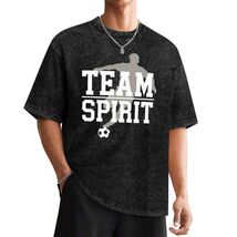 Team Spirit Washed Drop Shoulder Cotton T-Shirt (Size S - 2XL) - $27.00