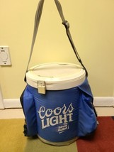 COORS LIGHT Silver Bullet 3 Gal Ice Bucket Dry Cooler Tailgate Nascar Fo... - $28.17