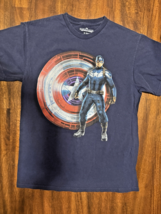 Captain America Marvel Avengers Black Graphic T Shirt Sz M 38/40 - €4,87 EUR