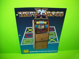 Triple X Cross Video Arcade Flyer Original NOS Promo Game Advertising SMS Corp - £15.28 GBP