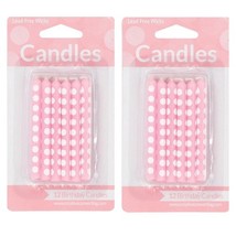 24 Creative Converting Cake Candle, 2.25&quot;, Classic Pink Polka Dot (2x 12) - $6.41