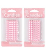 24 Creative Converting Cake Candle, 2.25&quot;, Classic Pink Polka Dot (2x 12) - $8.78 CAD
