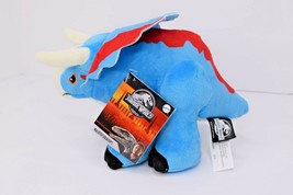 Jurassic World 2021 Nasutoceratops Dinosaur Plush 9&quot; Stuffed Animal Mattel - £19.32 GBP