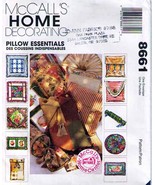 PILLOW ESSENTIALS 1997 McCall&#39;s Pattern 8661 UNCUT - £9.25 GBP