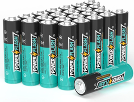 POWER FLASH AAA Batteries 24 Pack with Fresh Date-Triple a Long-Lasting Alkaline - £10.05 GBP
