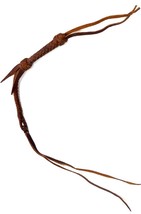 Western Barrel Horse Racing Racer Over and Under Braided Genuine Leather Quirt - £15.02 GBP