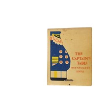 Vintage Matchbook The Captain&#39;s Table Restaurant Seattle WA Ivar&#39;s Fish Bar - $13.86