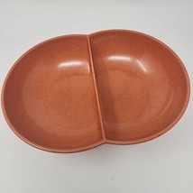 Orange Branchell Melmac Color Flyte Divided Bowl Atomic Vintage Made in US - £12.47 GBP