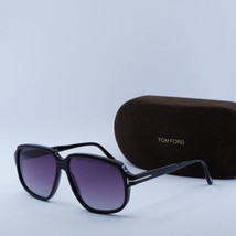 TOM FORD FT1024 01B Shiny Black  / Gradient Smoke 59-14-145 Sunglasses New Au... - £142.87 GBP