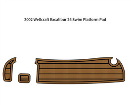 2002 Wellcraft Excalibur 26 Swim Platform Boat EVA Faux Foam Teak Deck Floor Pad - £184.36 GBP
