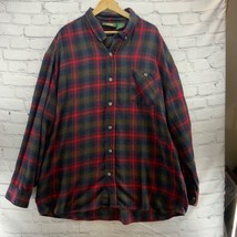 Stillwater Supply Co. Mens Sz 3X Red Plaid Flannel Shirt  - $19.79