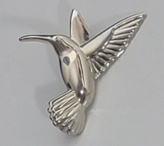 Vintage Hummingbird Silver Tone Bird Animal Figural Brooch Pin Jewelry - £7.82 GBP