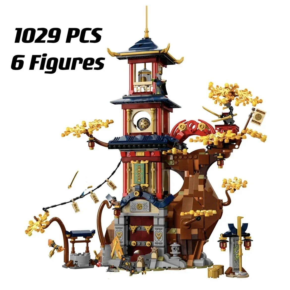 795 creative temple of the dragon energy cores building blocks kit bricks toys for boys thumb200