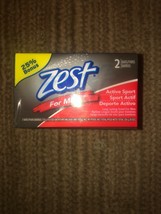 Zest For Men Active Sport Bar Soap 2 Bars 25% Bonus Size - £13.14 GBP