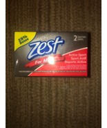 Zest For Men Active Sport Bar Soap 2 Bars 25% Bonus Size - $16.71