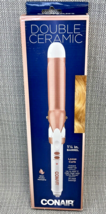 Conair Rose Gold Curling Iron Double Ceramic 1-1/4&quot; Inch 30 Settings Wavy Curls - $13.83