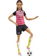 Barbie Made to Move Soccer Player Doll, Brunette - £15.41 GBP
