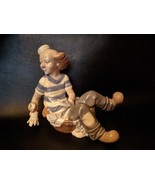 Nadal Clown Porcelaine Figurine Valence Espagne Bain Temps Tube Bulles - $124.72