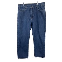 Kirkland Mens Straight Leg Jeans Size 40 Blue Cotton Denim Measure 40x30.5 - $14.40