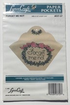 Lynn Craft Paper Pockets “Forget Me Not” Cross Stitch # 237-57 - £7.97 GBP