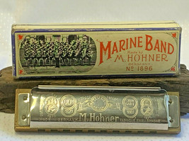 Marine Band M. Hohner Germany No1896 Harmonica Musical Instrument Key of... - $39.95