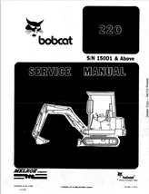 BOBCAT 220 SERVICE MANUAL SN 6722345 - $7.00