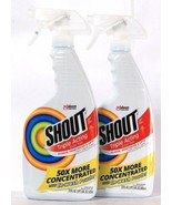 2 Ct Shout 22 Oz Triple Acting 50X Concentrated Laundry Stain Remover Spray - $30.99