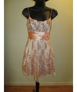 Debs formal Dress "Rose Gold" Size 5/6 Homecoming - £41.41 GBP