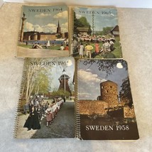 Vtg Sweden Day Planners 1961,1958,1964,1965 Clean Unwritten In Cool Old Pictures - £14.55 GBP
