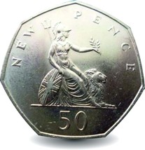 First Ever 50p Coin 1969 - £23.55 GBP