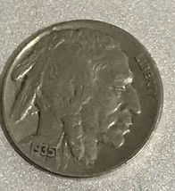 1935 Buffalo Nickel five cent collector coin - £35.30 GBP