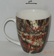 &quot;Live Laugh Hunt&quot; Coffee Mug Cup Ceramic by Mossy Oak - £7.65 GBP