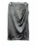 City Studio Black Satin Pencil Side-Slit Skirt Size 7 NWOT - $367.23 MXN