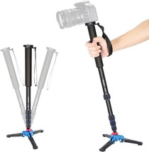 Neewer Extendable Camera Monopod With Removable Foldable Tripod Support Base: - £46.90 GBP